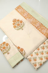 Bedsheets - King Percale cotton handblock bedsheets