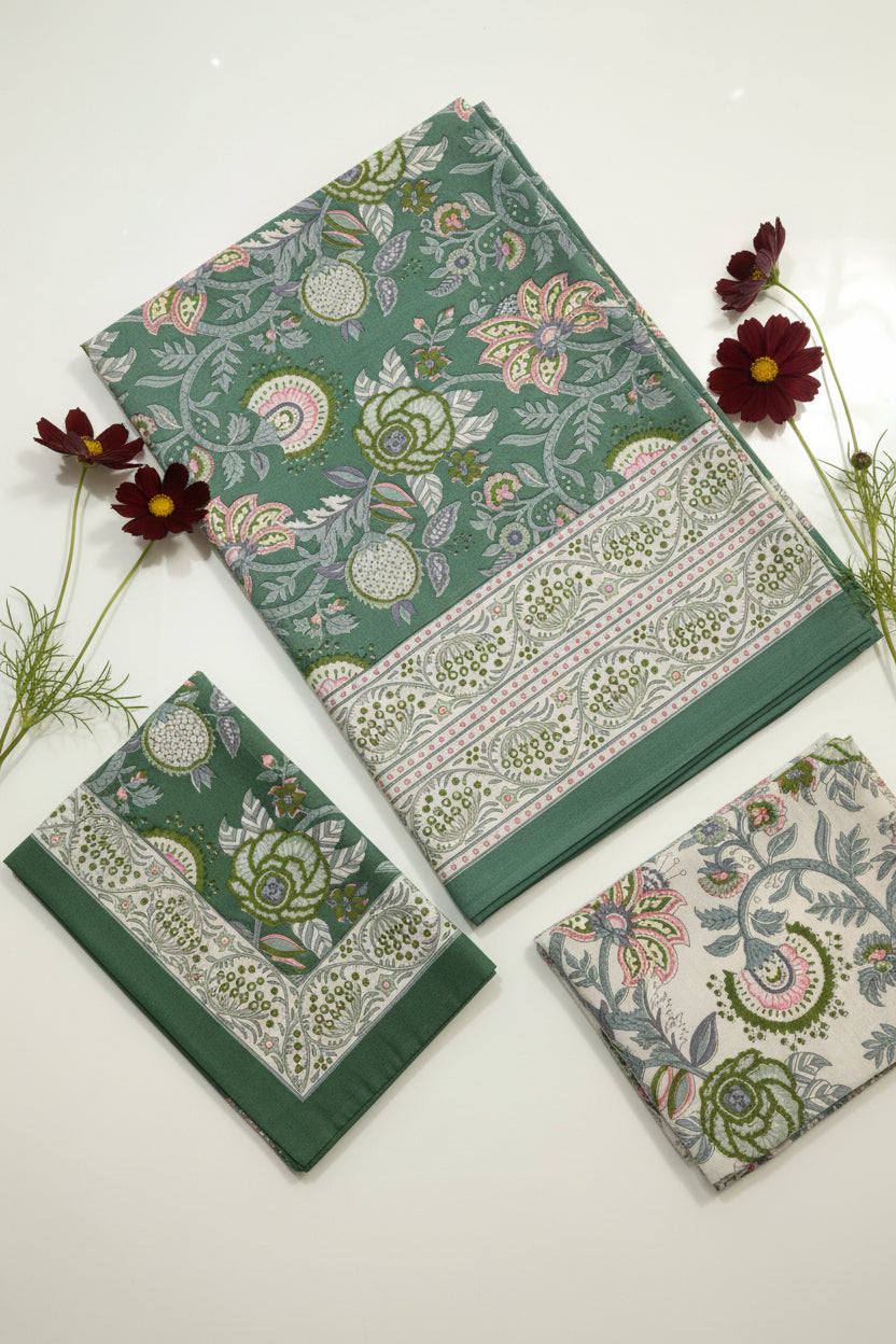 Bedsheets - Queen handblock printed bedsheets (san)