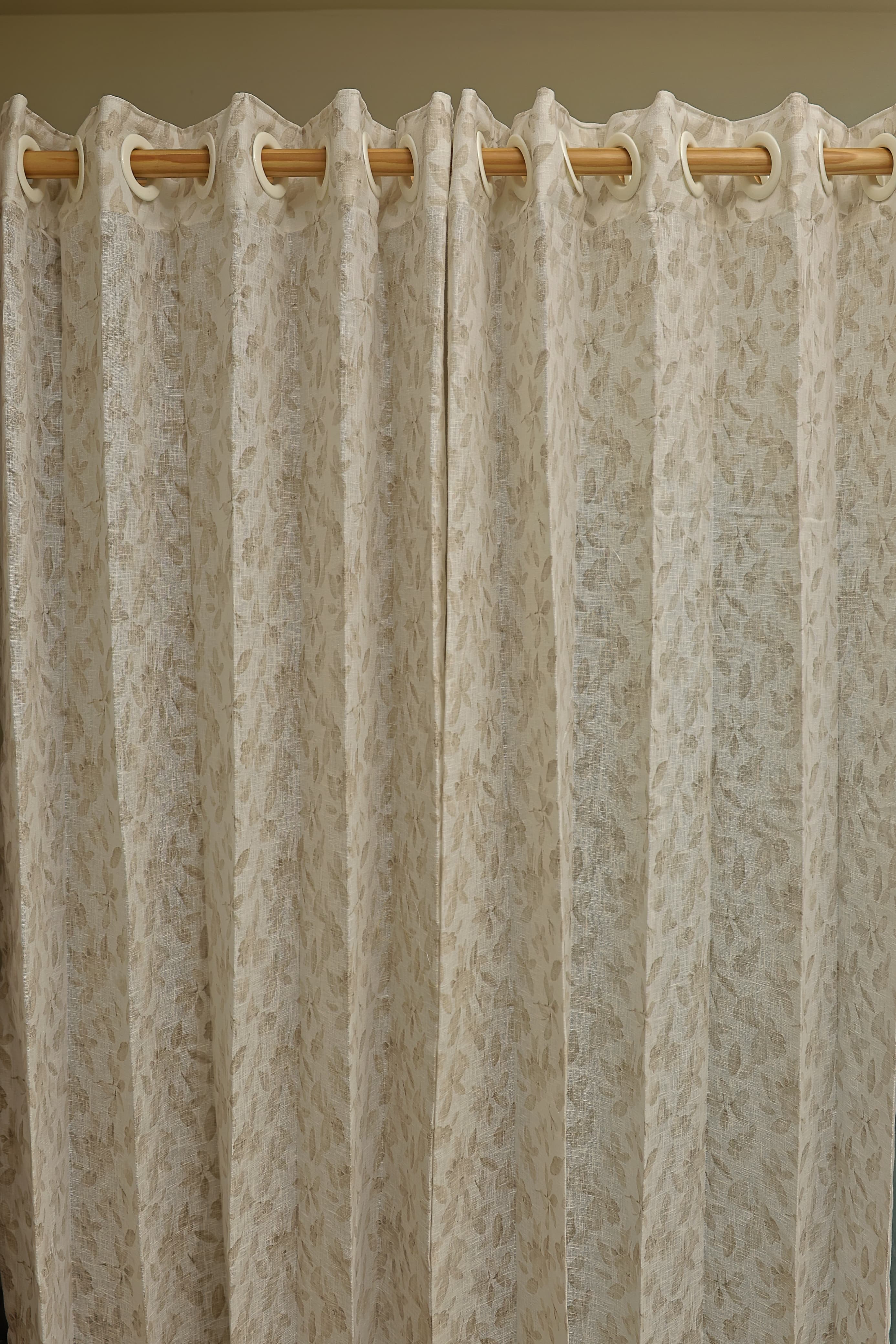 Curtains - Self printed semi transparent / Semi sheer curtains