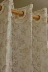 Curtains - Self printed semi transparent / Semi sheer curtains