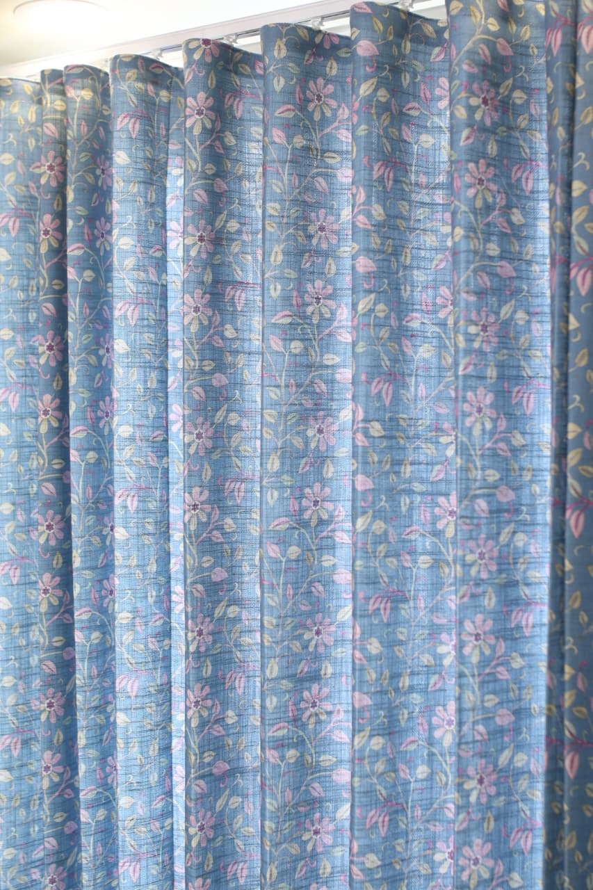 Curtains - Premium kantha print floral opaque curtains prebooking