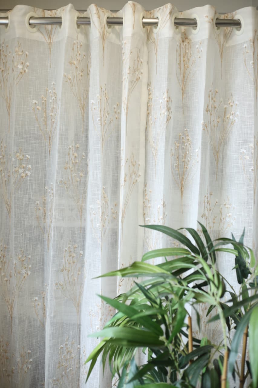 Curtains - Premium Embroidery sheer curtains