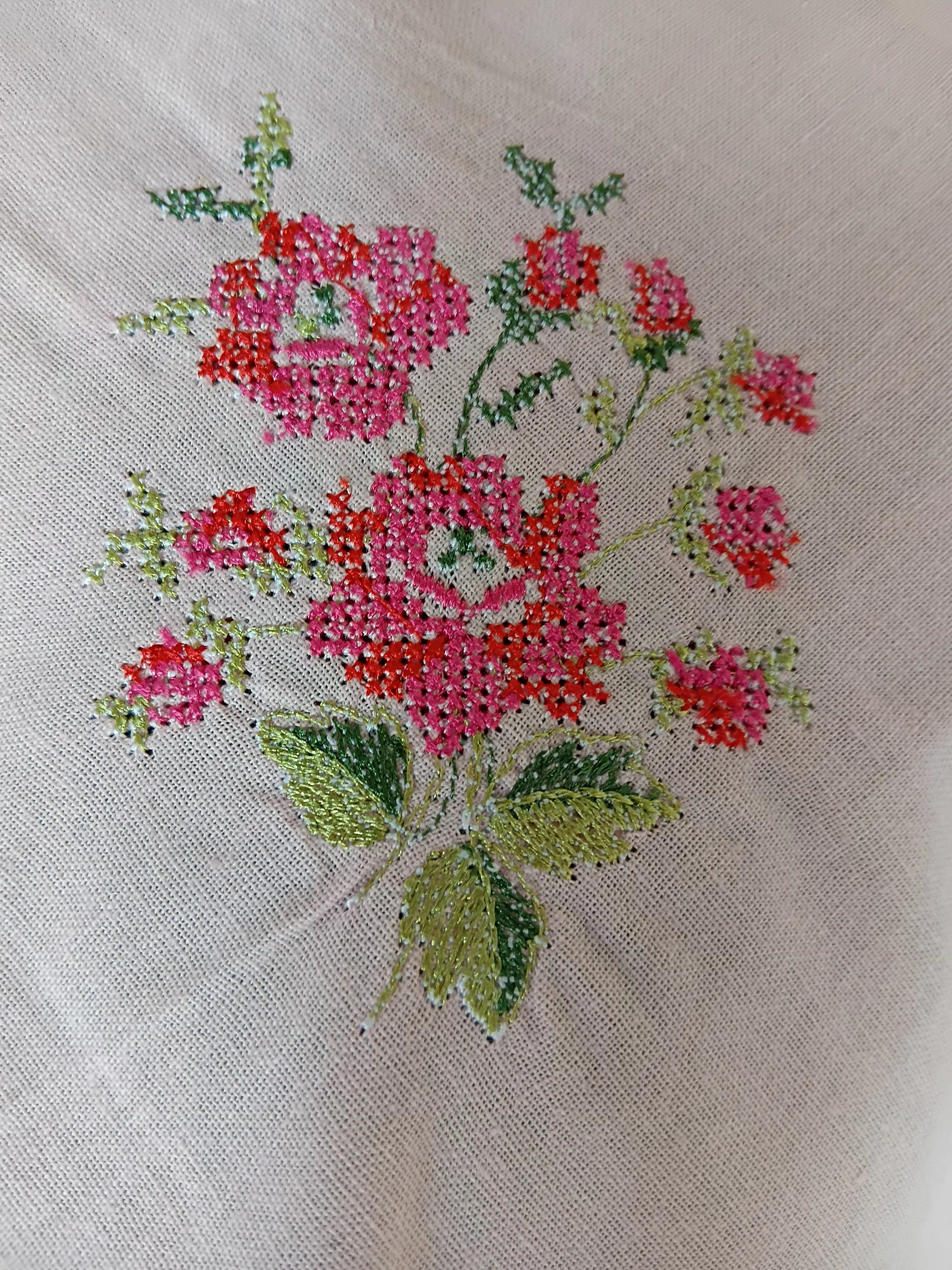 Cushion covers:Cross stitch embroidery 16*16 inches