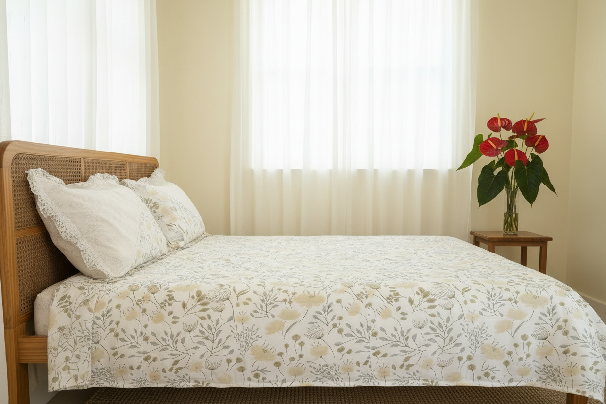 Bedsheets - Premium designer Queen bedsheets dd lace
