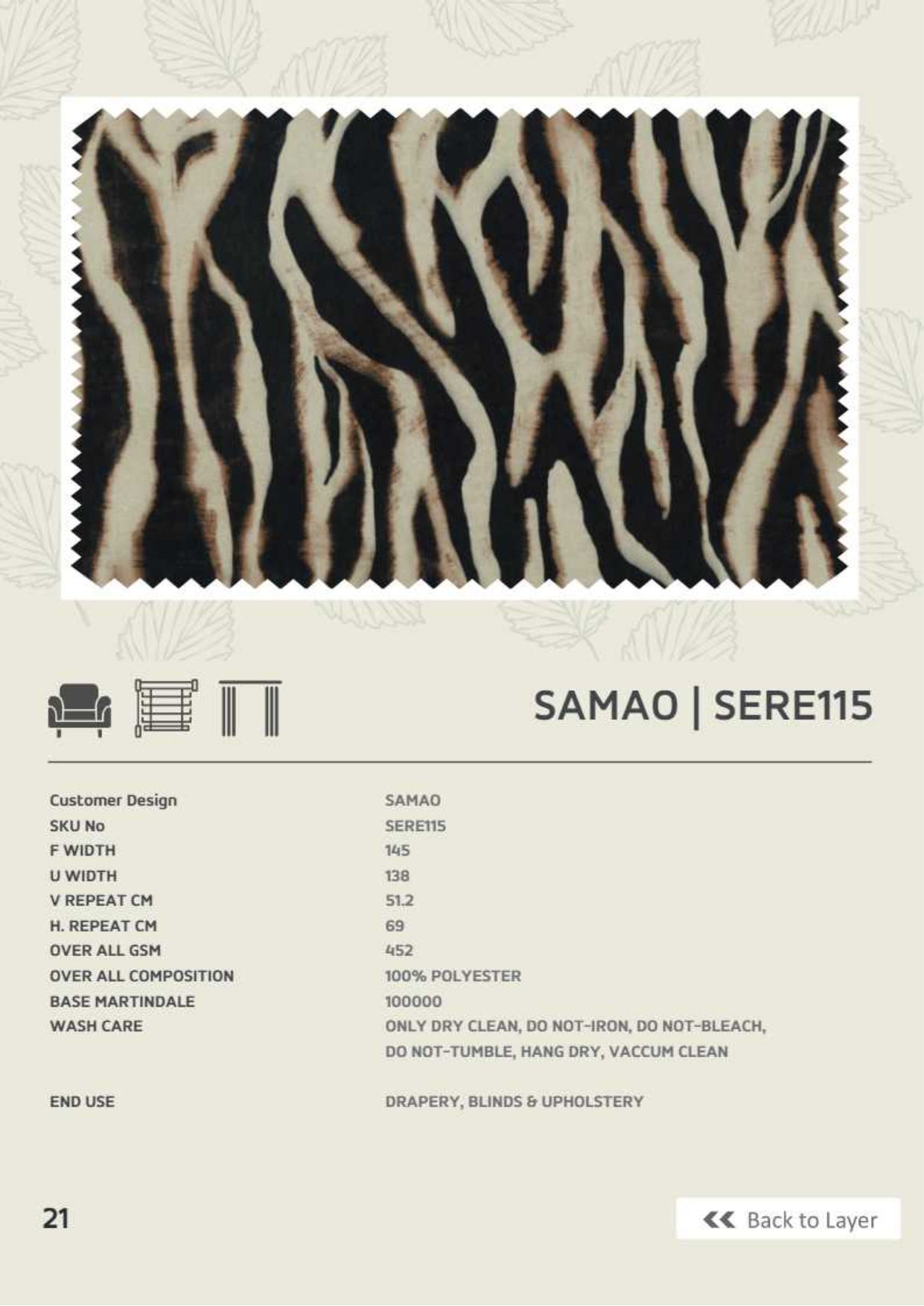 Upholstery fabrics-Animal prints