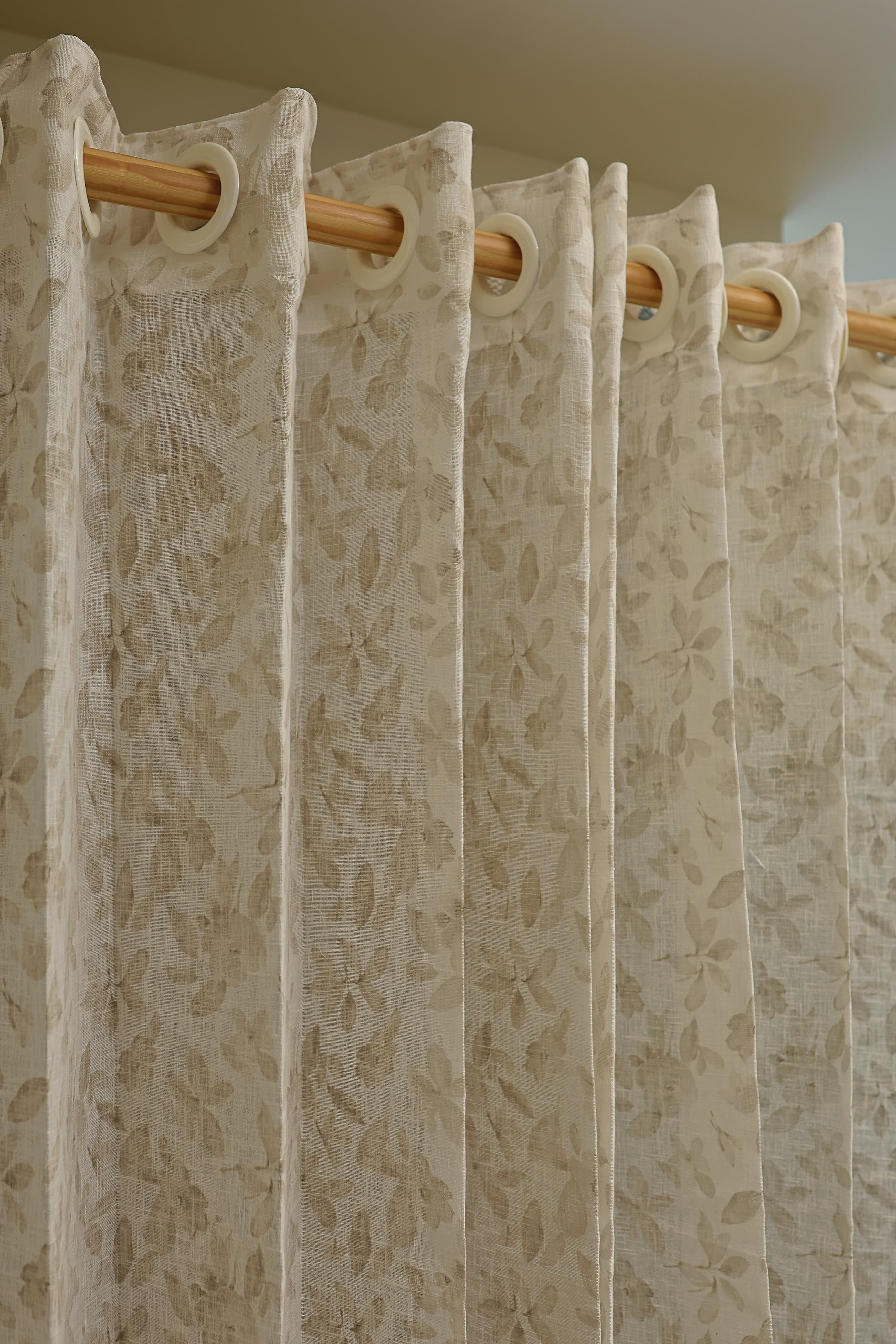 Curtains - Self printed semi transparent / Semi sheer curtains