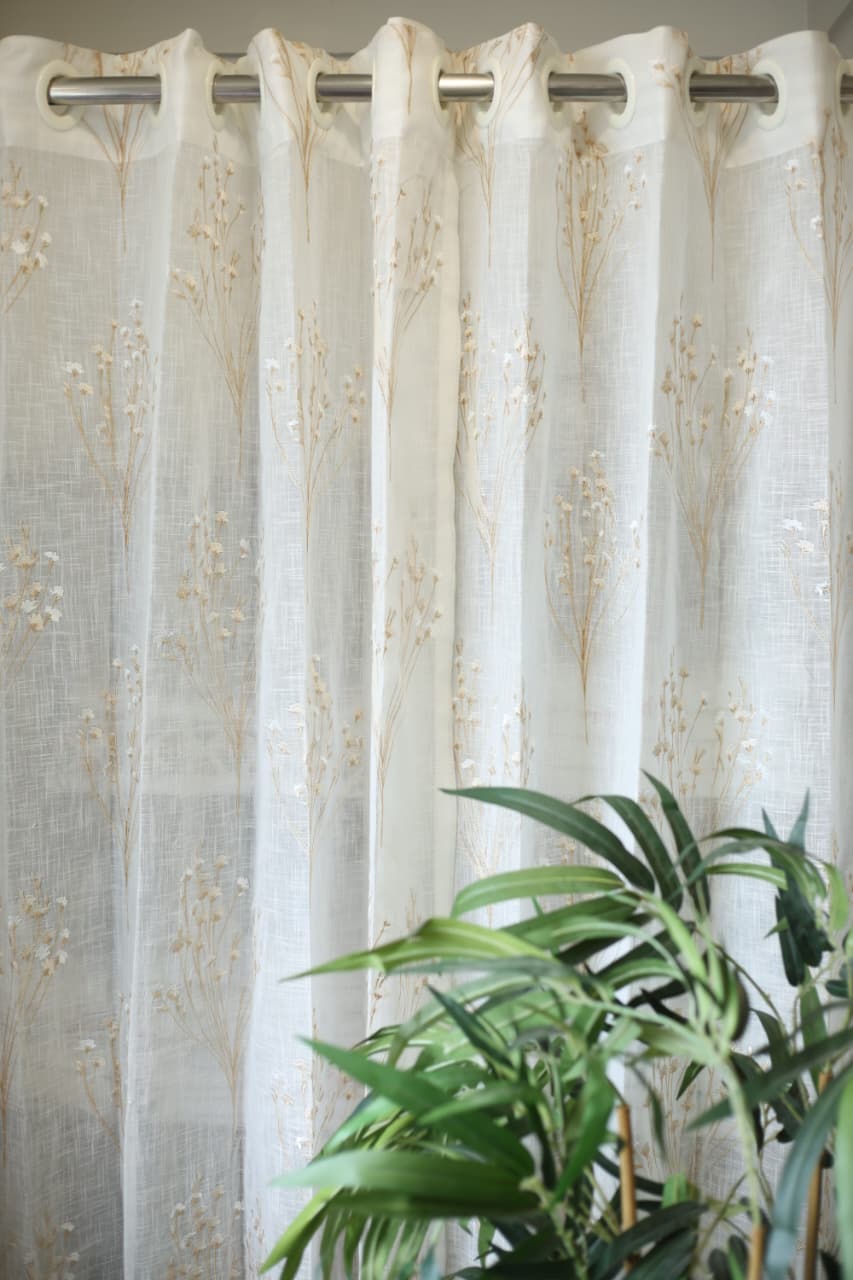 Curtains - Premium Embroidery sheer curtains