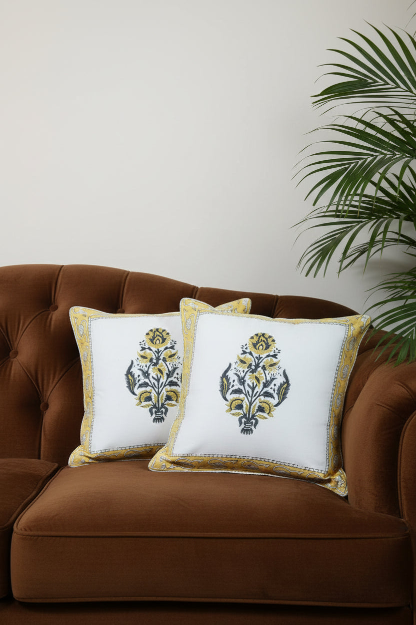 Cushion Cover | Handblock Cushion Covers 16*16 inches