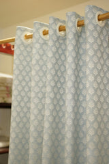 Curtains-Opaque self printed designer curtains