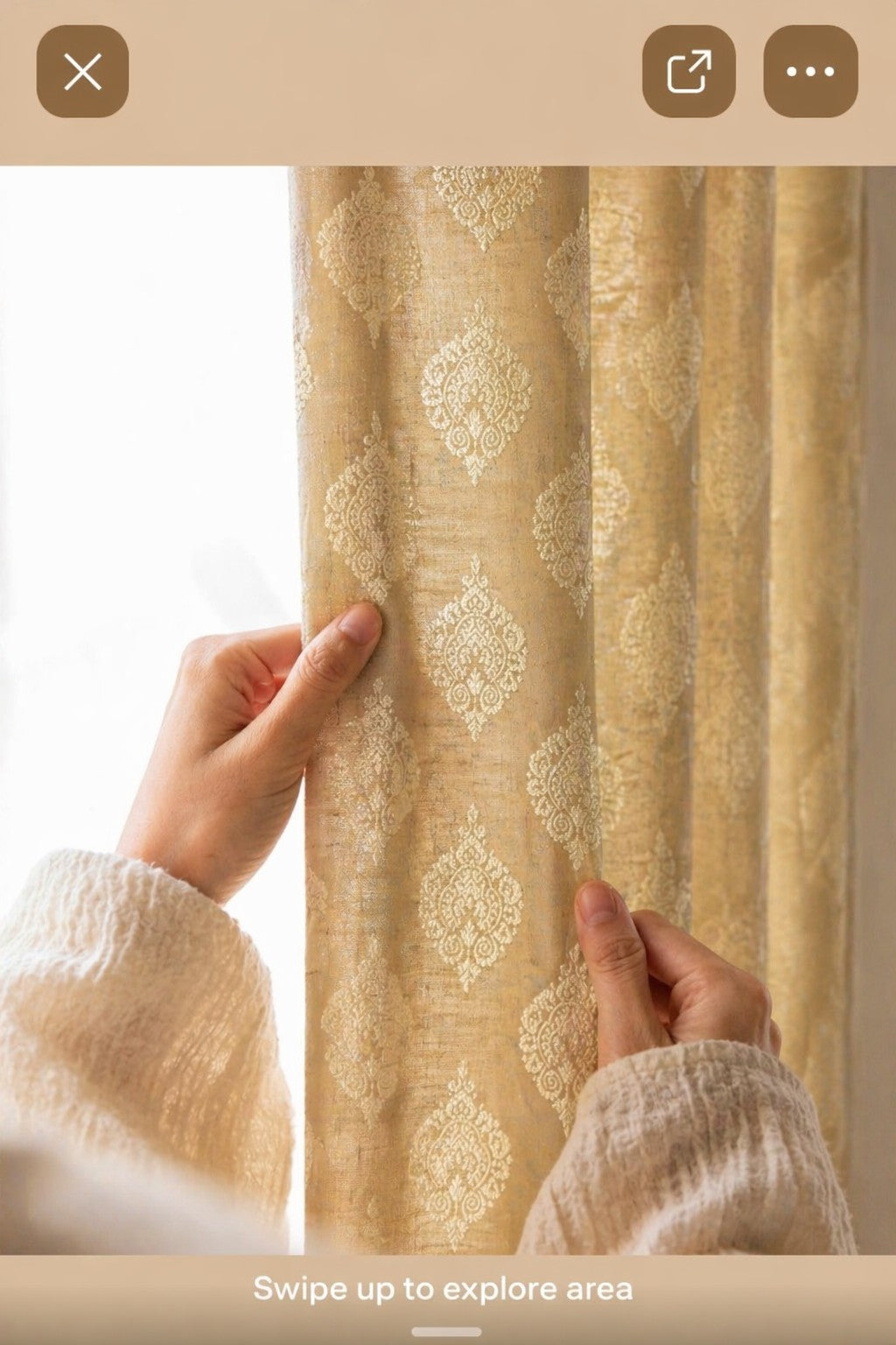 Curtains - Jacquard self printed curtains opaque