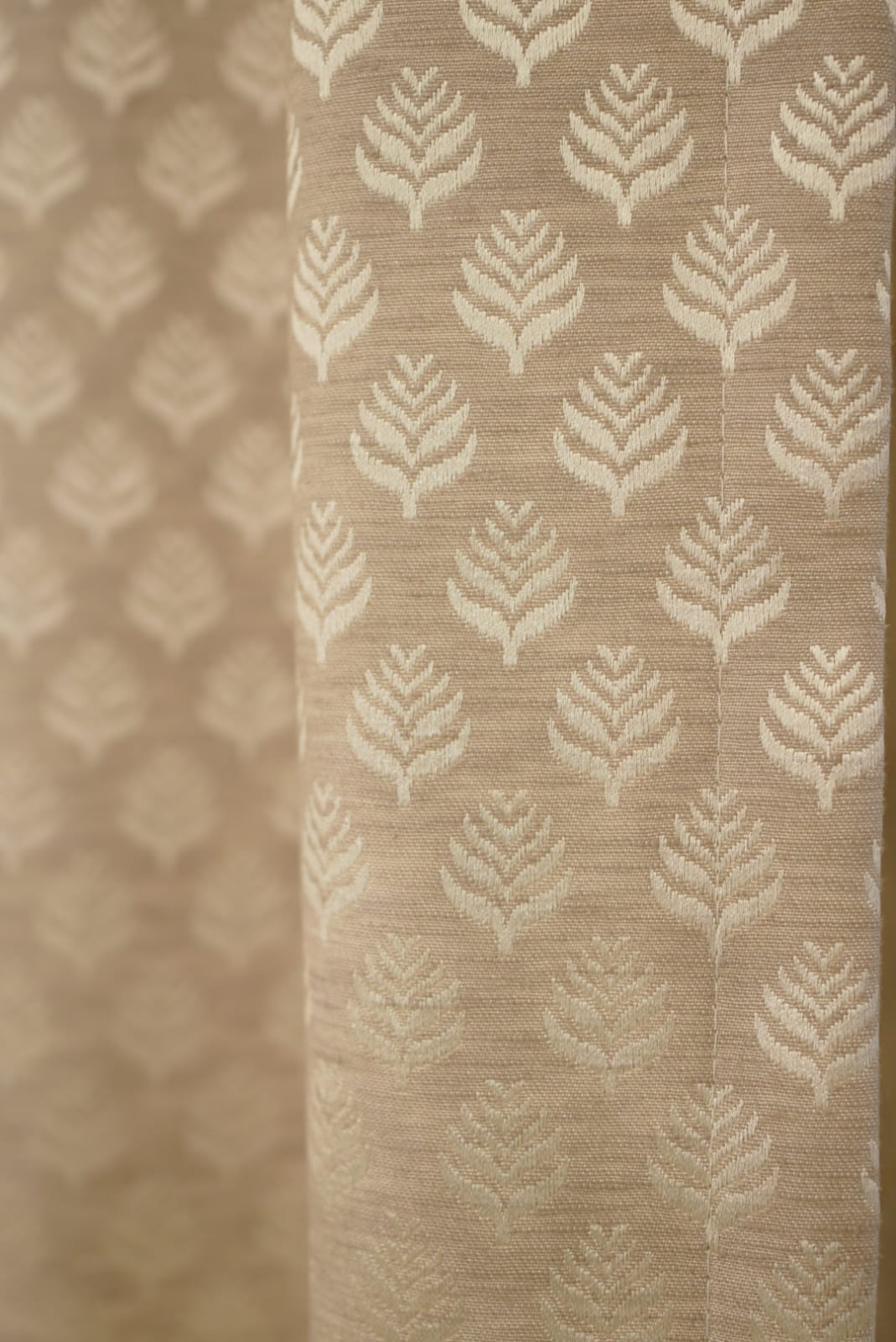 Curtains-Opaque self printed designer curtains