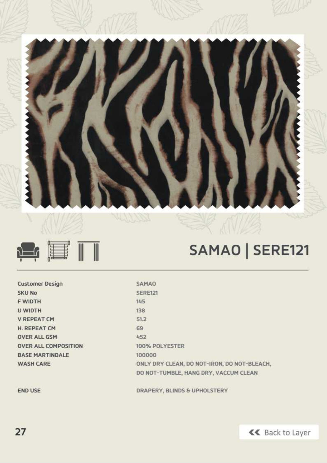 Upholstery fabrics-Animal prints