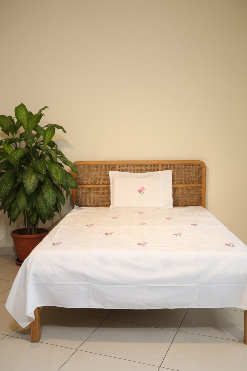 Bedsheets - Single Embroidery bedsheets