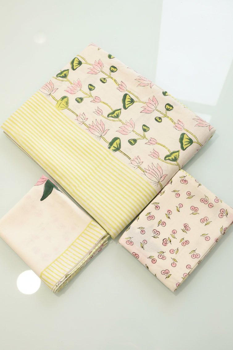 Bedsheets - King premium handblock print cotton bedsheets