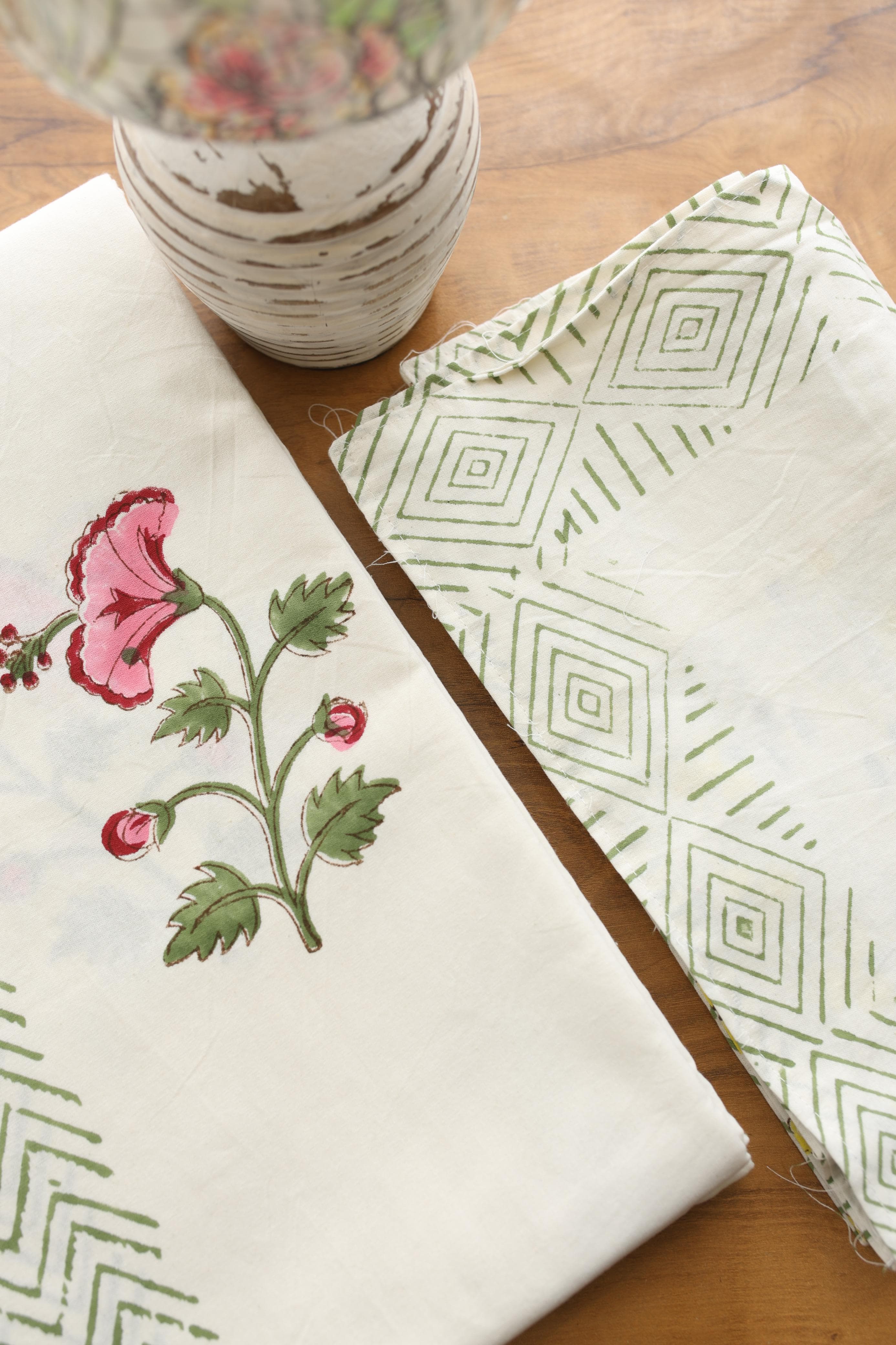Bedsheets - king Handblock print bedsheets