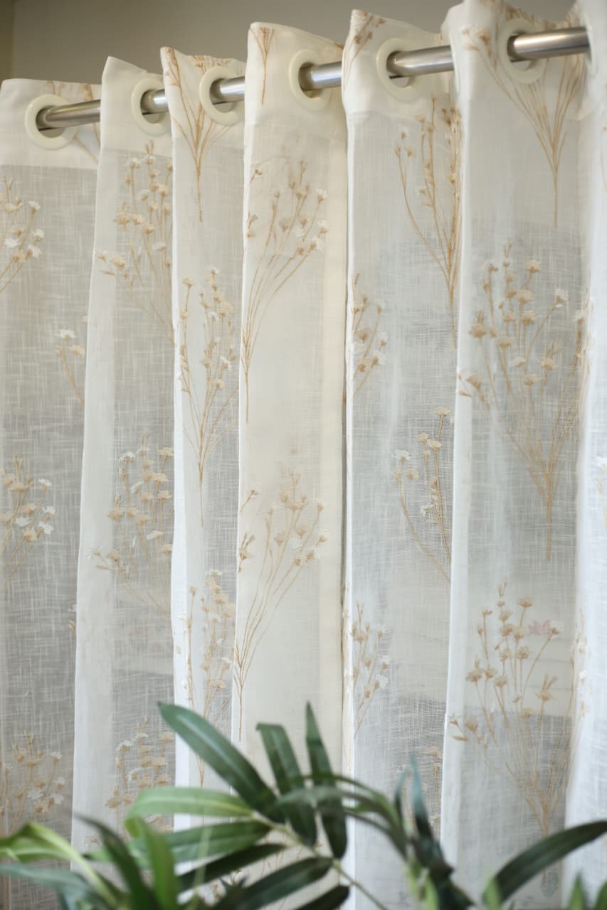 Curtains - Premium Embroidery sheer curtains
