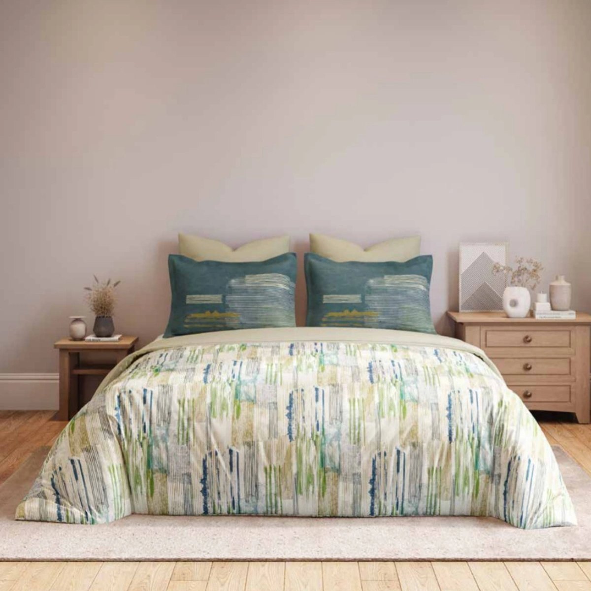 Bedsheets - Queen premium soft cotton bedsheet Digital print DD(prim)